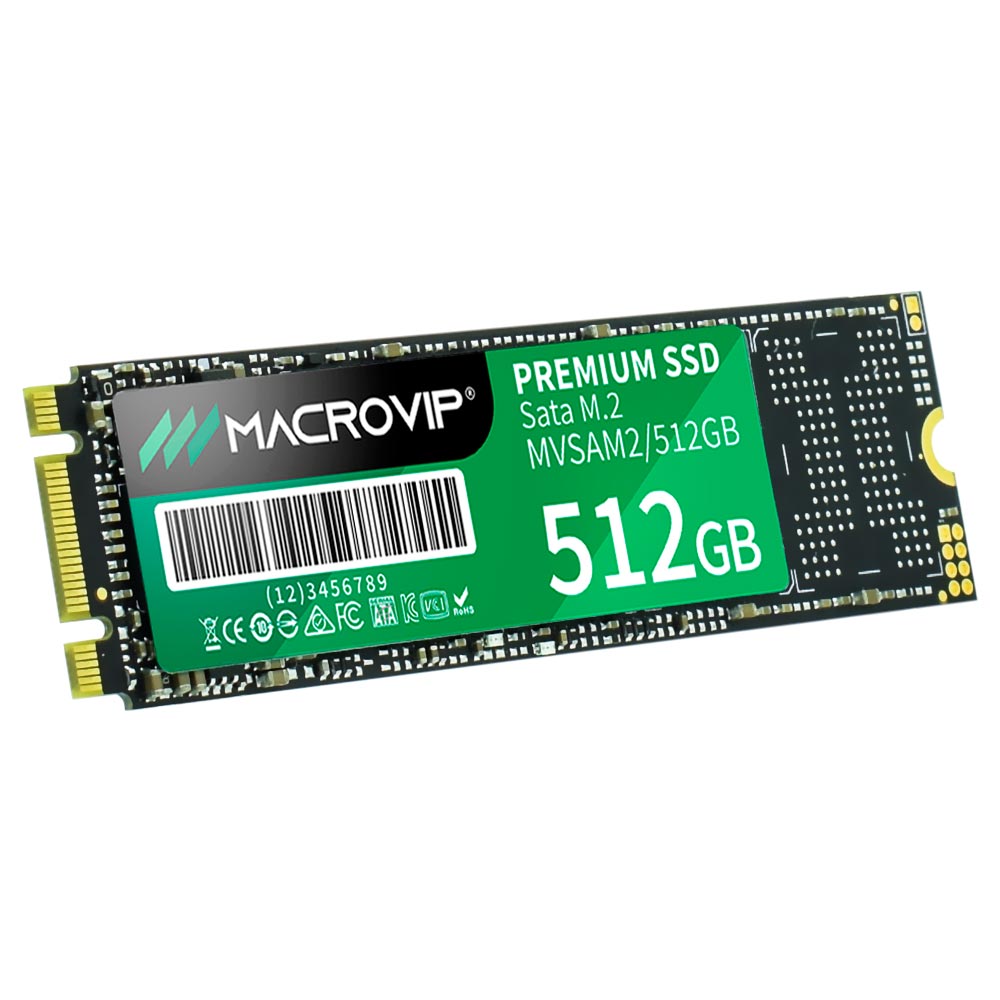 SSD Macrovip M.2 512GB SATA 3 - MVSAM2/512GB