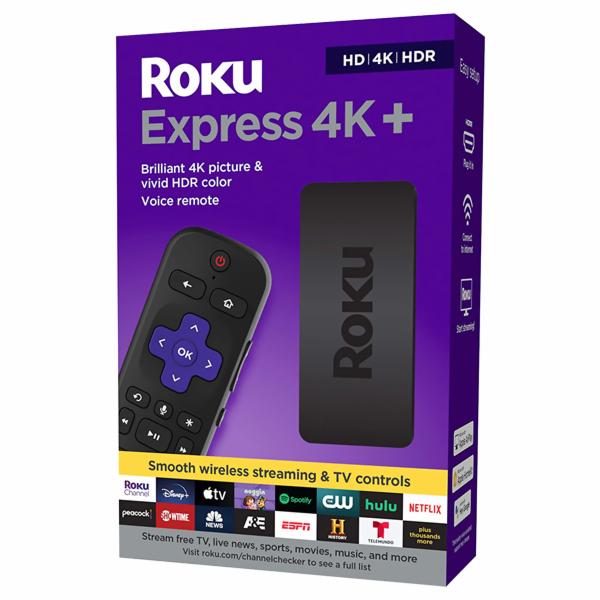MEDIA PLAYER ROKU 3941R EXPRESS 4K+ HD HDMI PRETO 