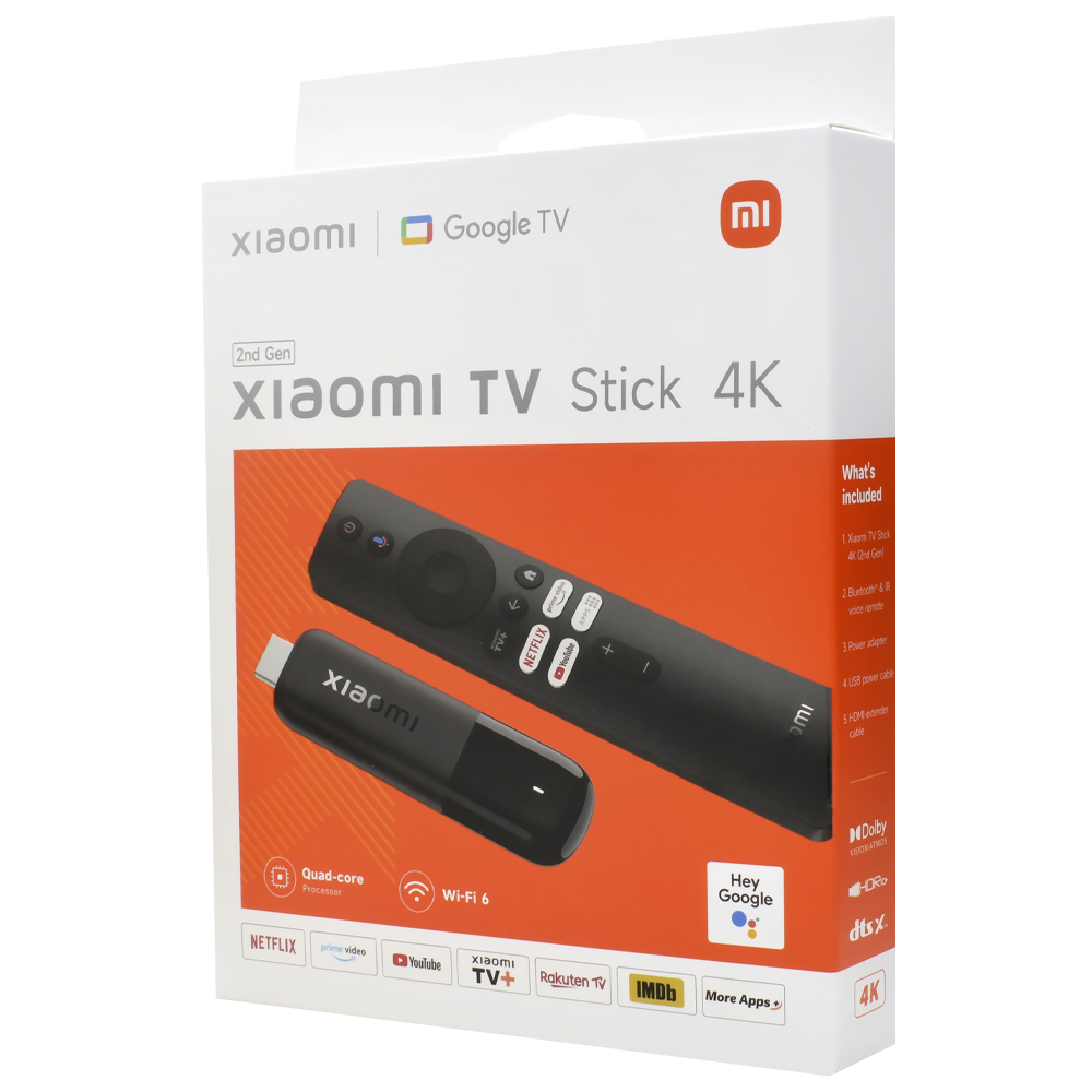 Xioami Mi TV Stick 2 Geração Wi-Fi 6 / Ultra HD / 4K (MDZ-33-AA)
