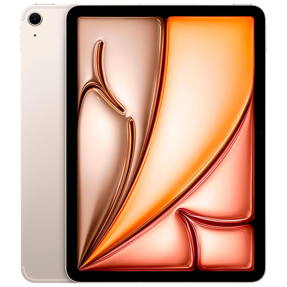 Apple iPad Air M2 MUXF3LL/A 128GB / Tela 11" / Wifi + Cell - Starlight