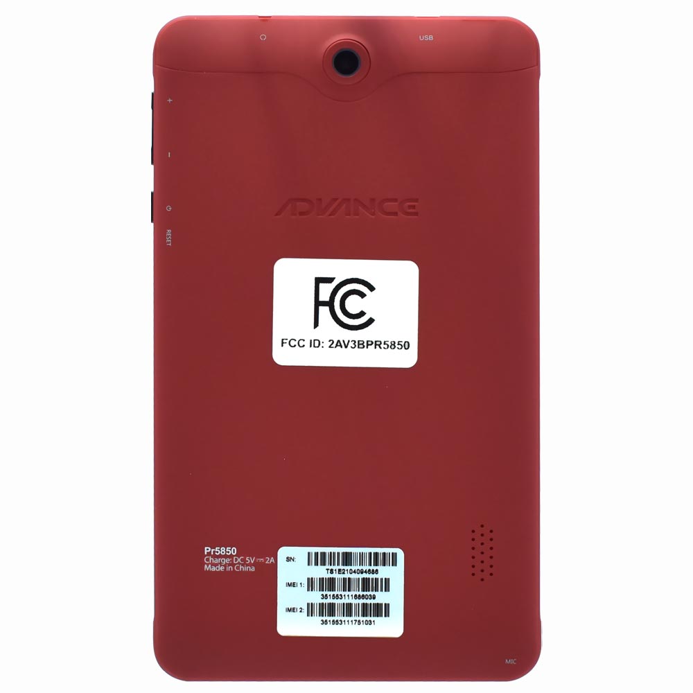 Tablet Advance Prime PR5850 1GB de RAM / 16GB / Tela 7" - Vermelho