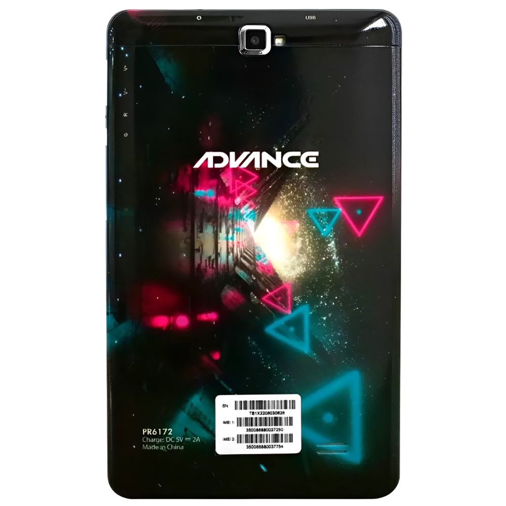 Tablet Advance Prime PR6172 1GB de RAM / 16GB / Tela 8" / Dual Sim 3G - Desing D3 Preto