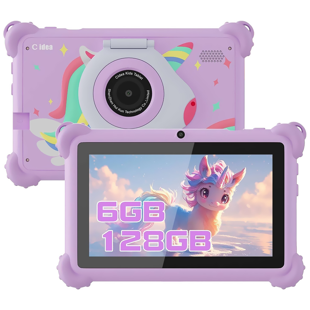 Tablet Cidea CM88 Kids 6GB de RAM / 128GB / Tela 7" - Roxo