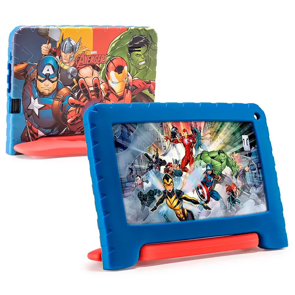 Tablet Multilaser NB602 Marvel Avengers 2GB de RAM / 32GB / Tela 7" - Azul / Vermelho