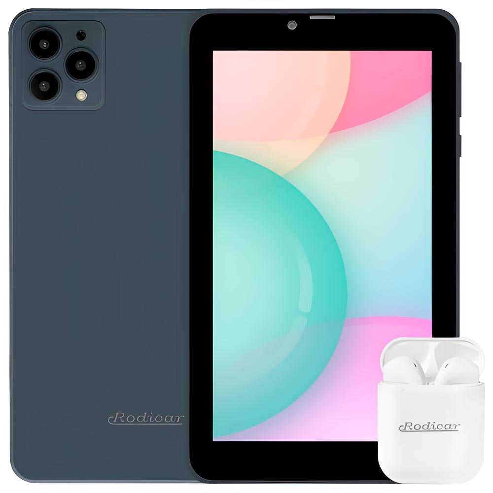 Tablet Rodicar X18 8GB de RAM / 256GB / Tela 7" / Wi-Fi 5G - Cinza + Fone