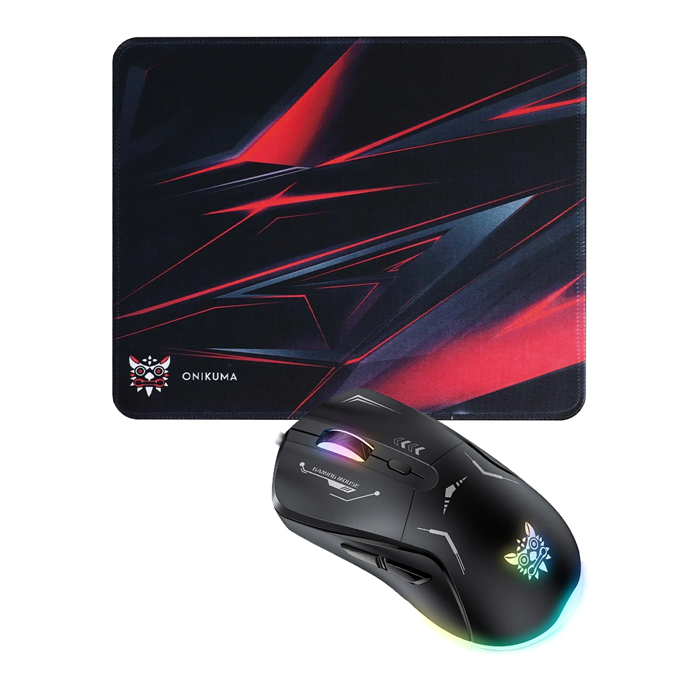 Kit Gamer Onikuma TZ3006 Teclado + Mouse + Mousepad / Inglés - Negro