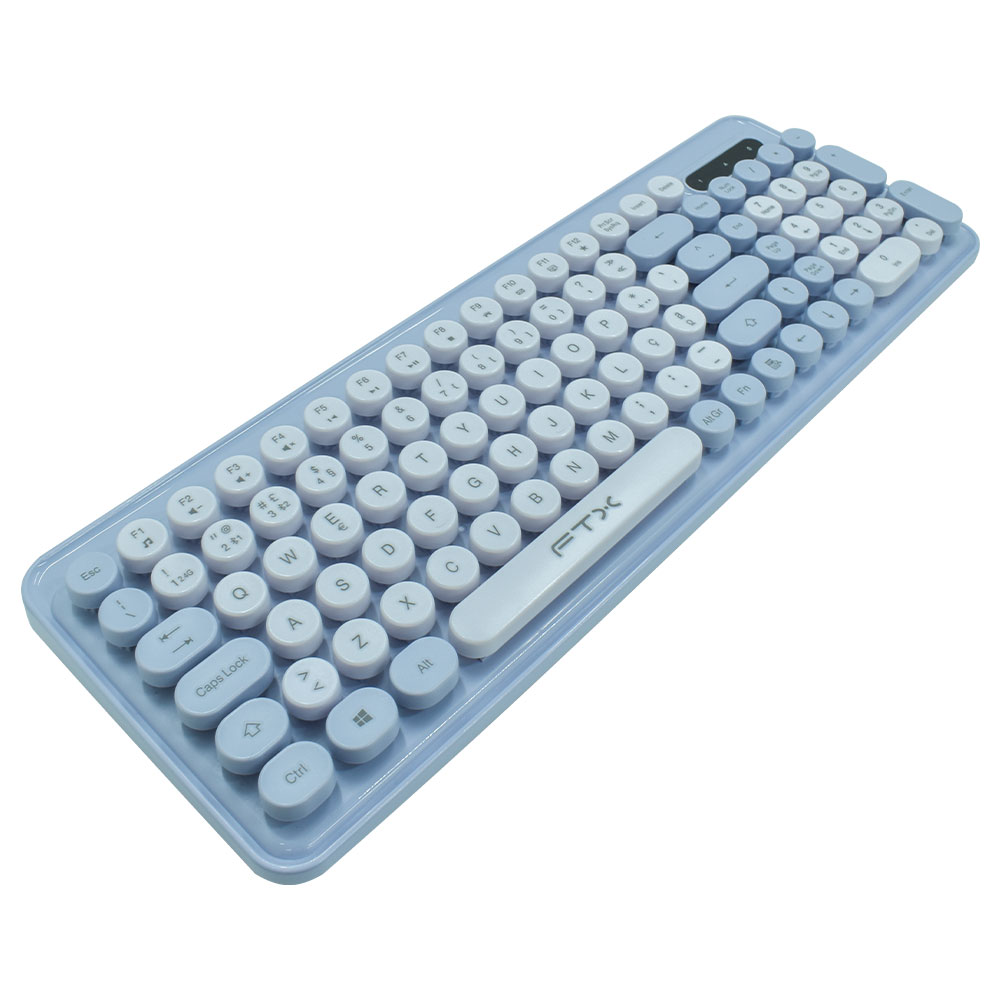 Teclado + Mouse FTX GK02 Wireless / Português - Roxo