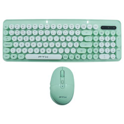 Teclado + Mouse FTX GK02 Wireless / Português - Verde