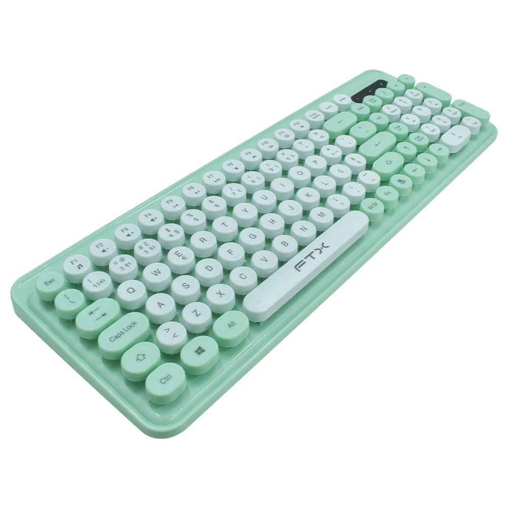 Teclado + Mouse FTX GK02 Wireless / Português - Verde