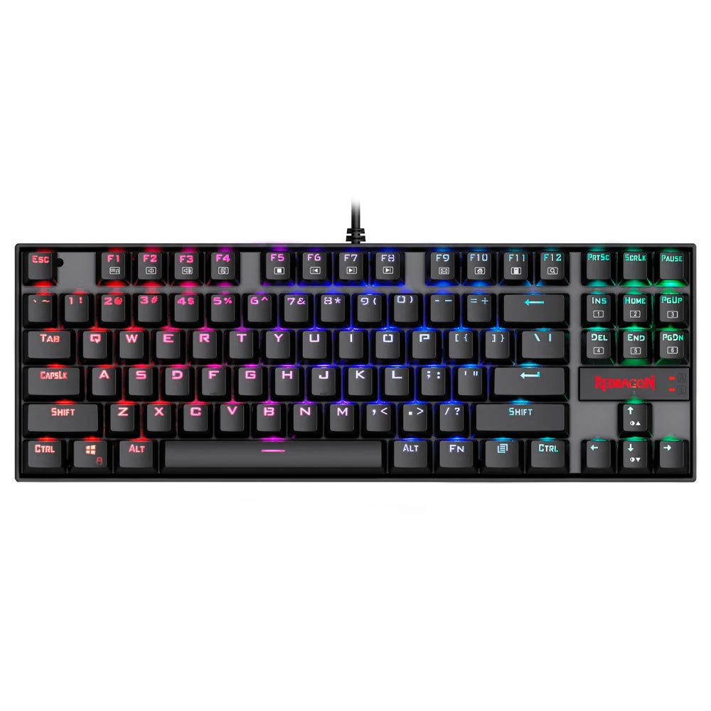 Teclado + Mouse Gamer Redragon Essentials K552RGB-BA USB / RGB / Blue / Inglês - Preto