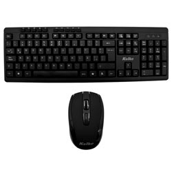 Teclado + Mouse Kolke KEK-195 Wireless / Espanhol - Preto