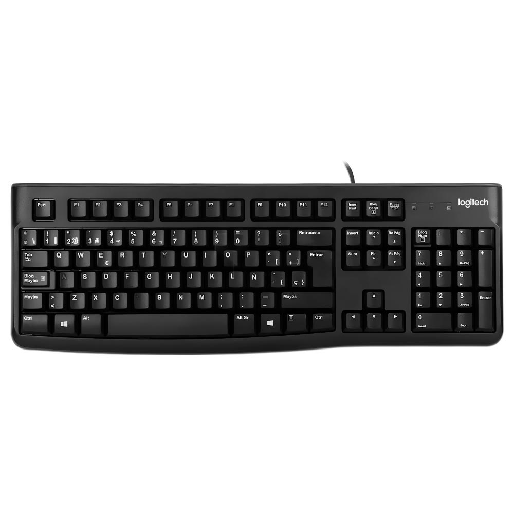 Teclado + Mouse Logitech MK120 USB / Espanhol - Preto (920-004428)