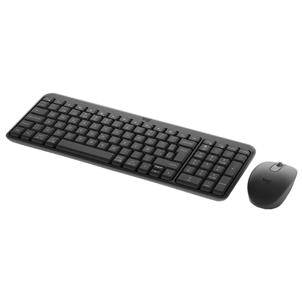 Teclado + Mouse Logitech MK250 Wireless / Espanhol - Cinza / Preto (920-013513)