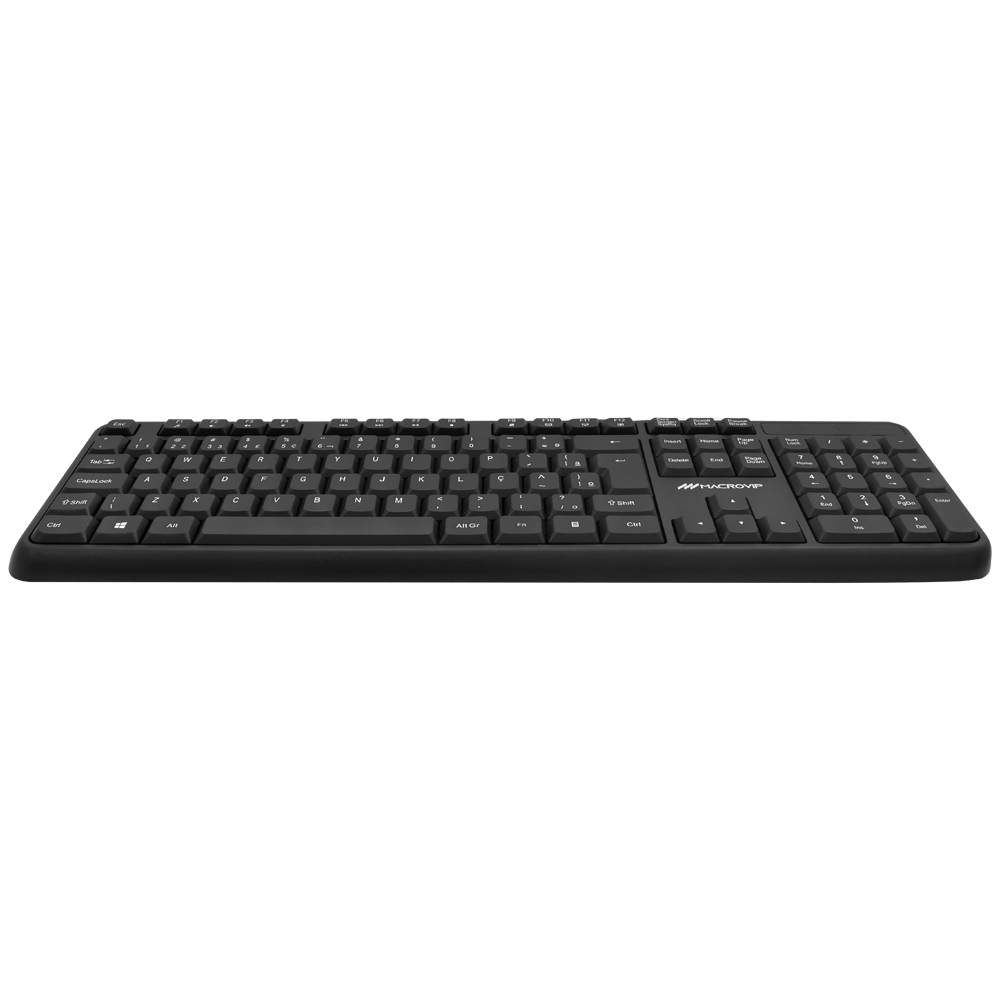 Teclado + Mouse Macrovip MV-MK200WB-BR Wireless / Português - Preto