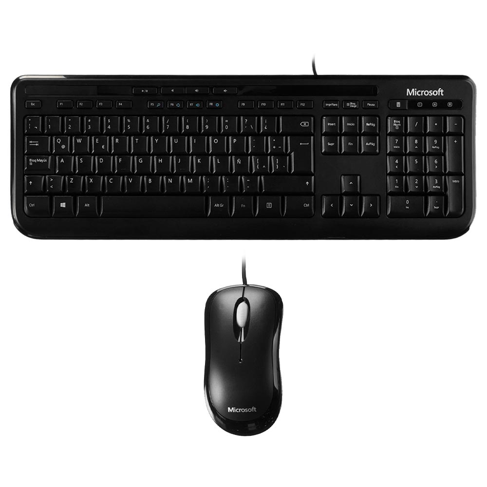 Teclado + Mouse Microsoft Wired 600 APB-00004 USB / Espanhol