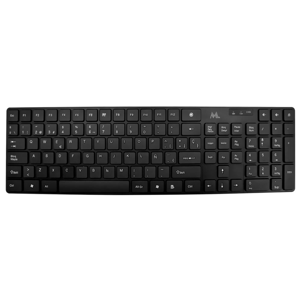 Teclado + Mouse Mtek KM5197B Wireless / Espanhol - Preto