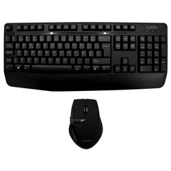 Teclado + Mouse Quanta QTKTM12 Wireless / Português - Preto