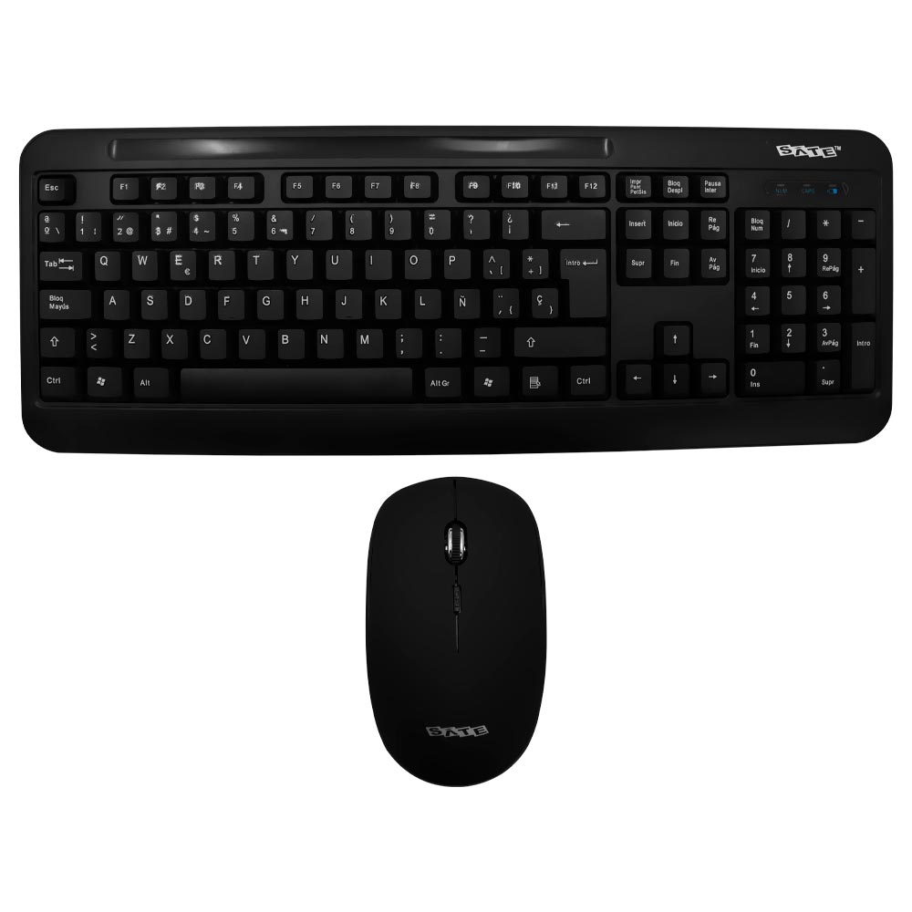 Teclado + Mouse Satellite AK-725G Wireless / Espanhol - Preto 