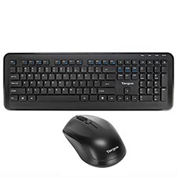 Teclado + Mouse Targus AKM610BT Wireless / Inglês - Preto