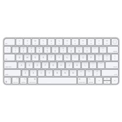 Teclado Apple Magic MK293LL/A Touch ID Wireless / Bluetooth / Inglês - Prata / Branco