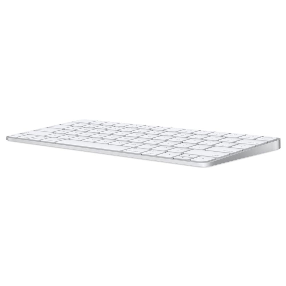 Teclado Apple Magic MK293LL/A Touch ID Wireless / Bluetooth / Inglês - Prata / Branco