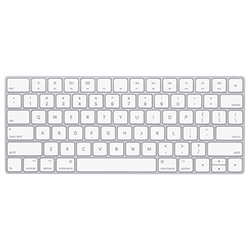 Teclado Apple Magic MLA22LL/A Wireless / Inglês  - Branco