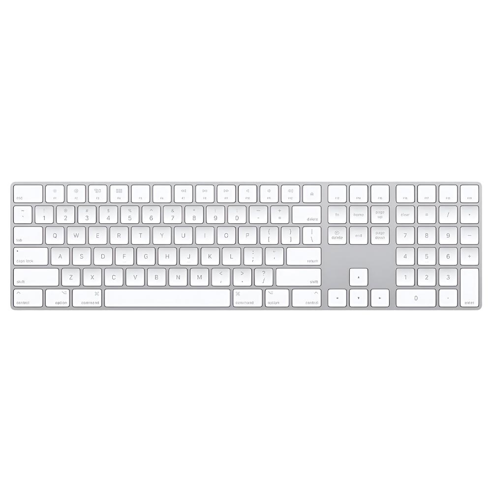 Teclado Apple Magic MQ052LZ/A Wireless / Bluetooth / Inglês - Branco