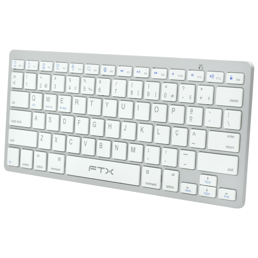 Teclado FTX FTXB1000 Bluetooth / Português - Prata