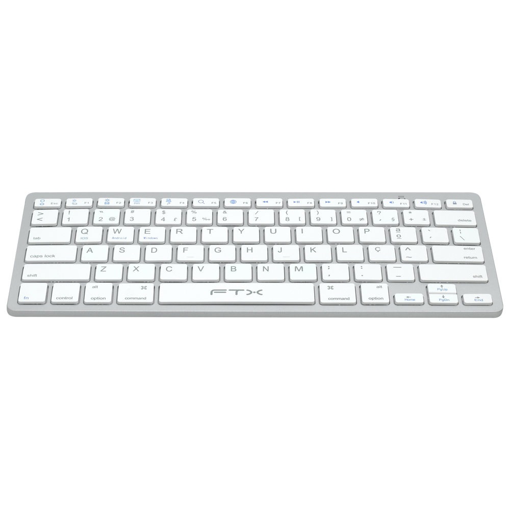 Teclado FTX FTXB1000 Bluetooth / Português - Prata