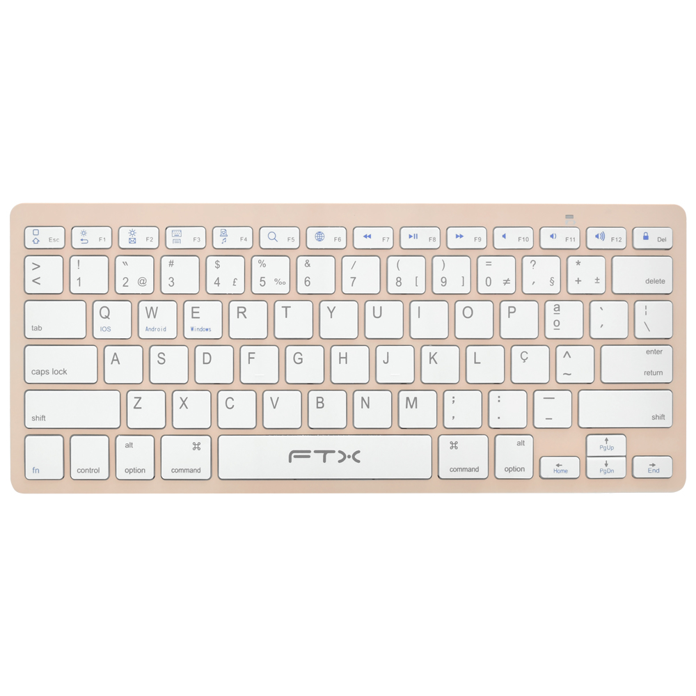 Teclado FTX FTXB1000 Bluetooth / Português - Rosa