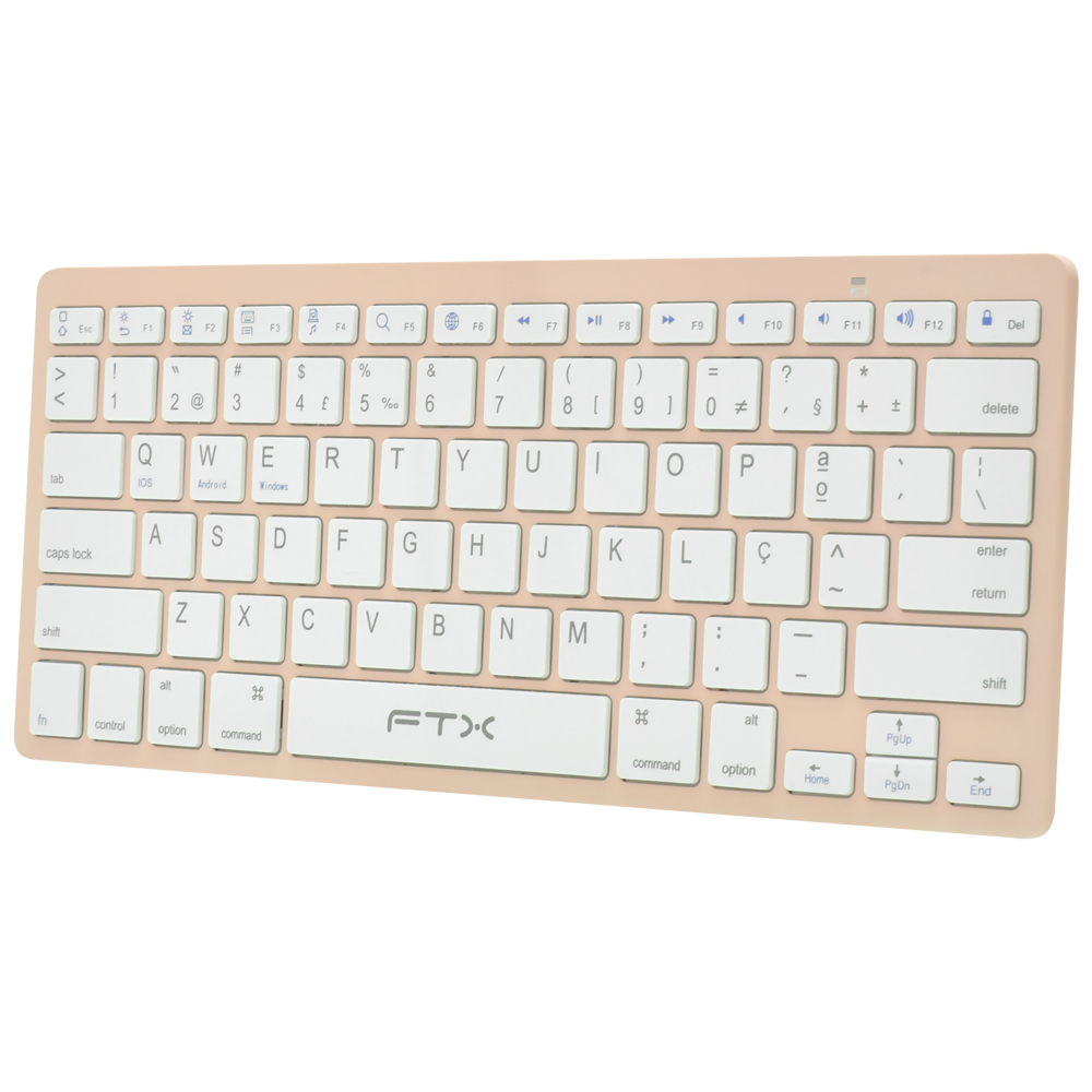 Teclado FTX FTXB1000 Bluetooth / Português - Rosa