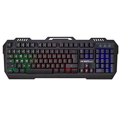 Teclado Gamer Argom Tech ARG-KB-2056BK Combat USB / RGB / Inglês - Preto