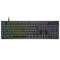 Teclado Gamer Corsair K55 Core USB / RGB / Inglês - Preto (CH-9226C65-NA)