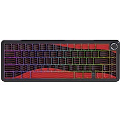 Teclado Gamer Magnético Attack Shark X65PRO He 8K Wireless / RGB / Inglês - Preto / Vermelho