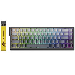 Teclado Gamer Magnético Attack Shark X68PRO He Wireless / RGB / Inglês - Moonlit Night