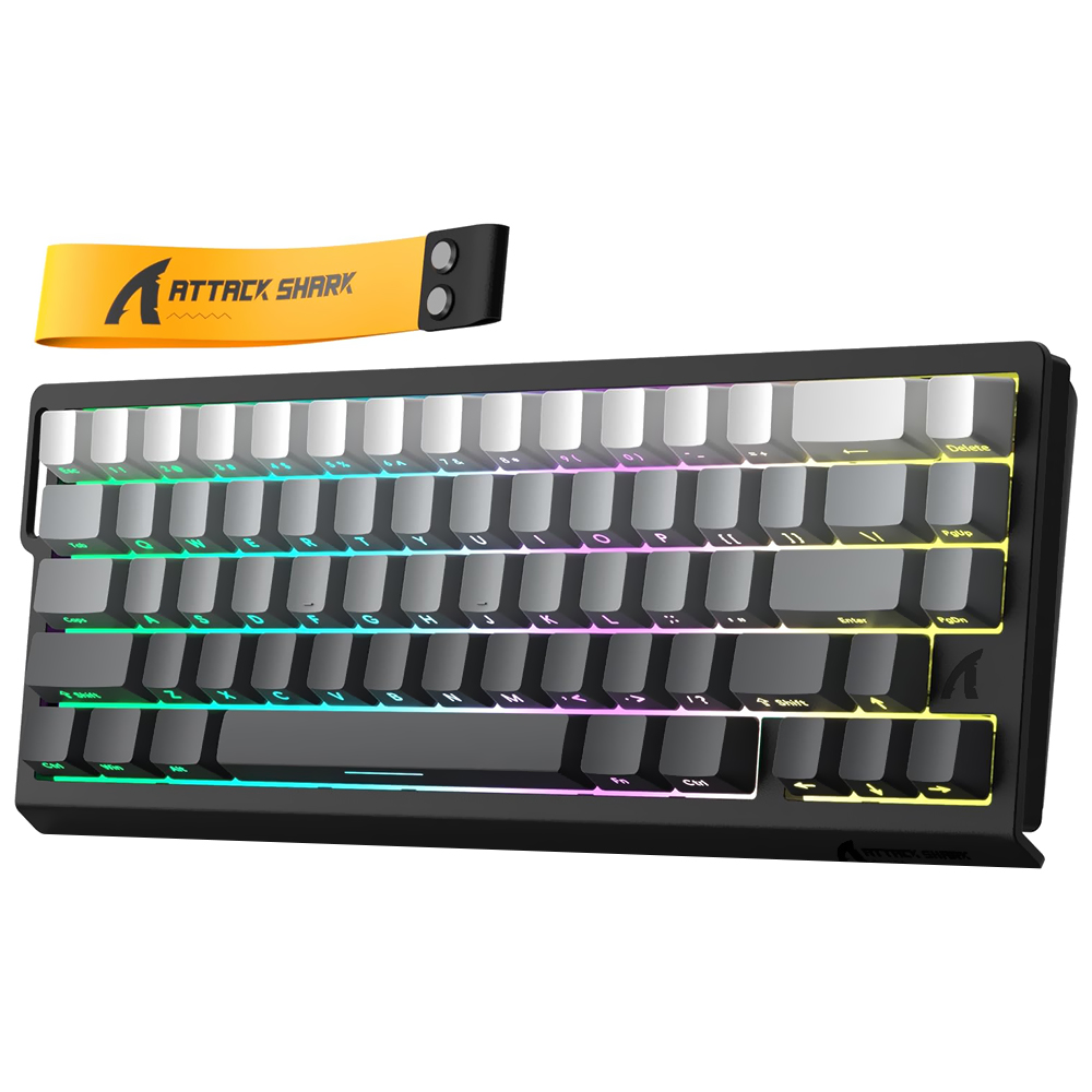 Teclado Gamer Magnético Attack Shark X68PRO He Wireless / RGB / Inglês - Moonlit Night