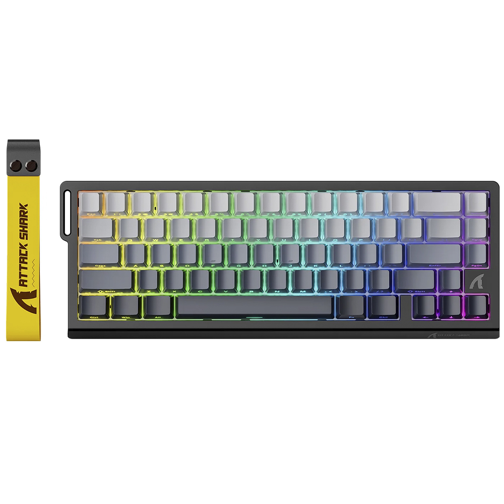 Teclado Gamer Magnético Attack Shark X68PRO He Wireless / RGB / Inglês - Moonlit Night