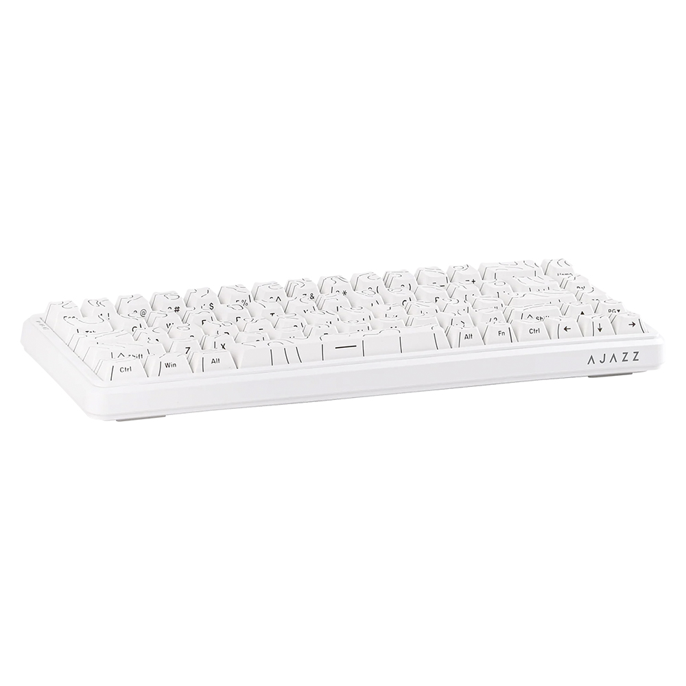 Teclado Gamer Mecânico Ajazz AK680 Max Nacodexx Mini USB / RGB / Inglês - Branco (984709)