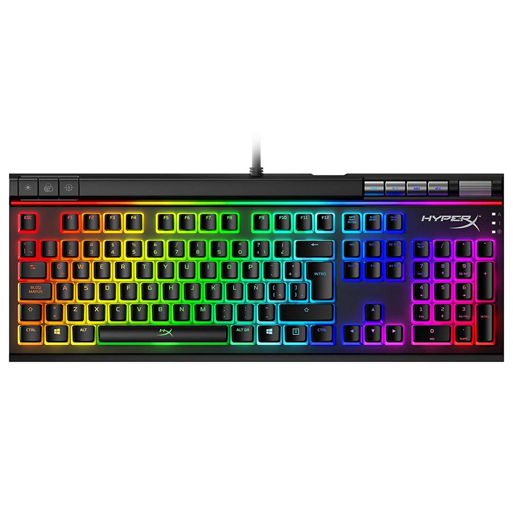 Teclado Gamer Mecânico Hyperx Alloy Elite 2 USB / RGB / Espanhol - Preto (HKBE2X-1X-LA/G)