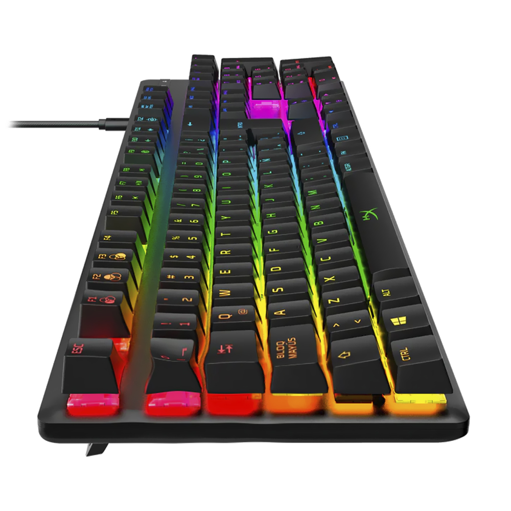 Teclado Gamer Mecânico Hyperx Alloy Origins USB / RGB / RED / Espanhol - Preto (4P4F6AI#AC8)