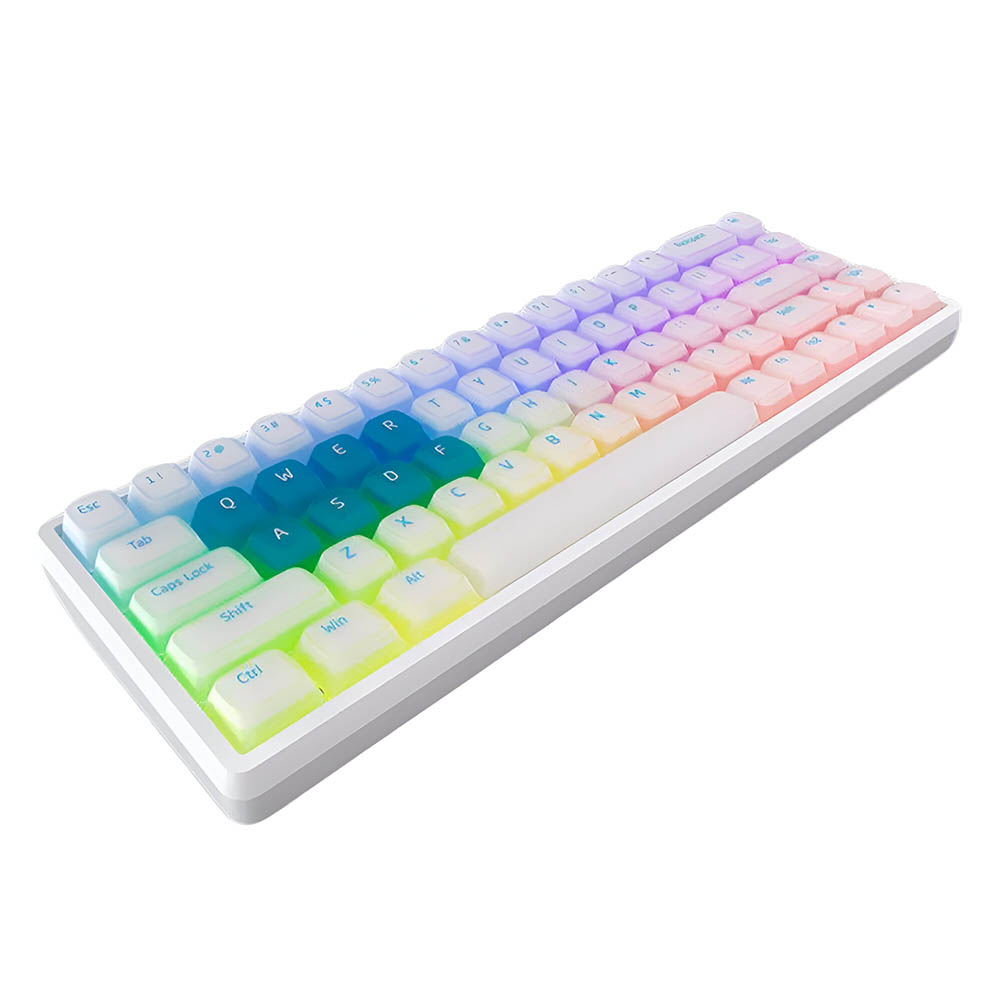 Teclado Gamer Mecânico Lamzu Atlantis Pro Special Edition USB / RGB / White / Inglês - Branco