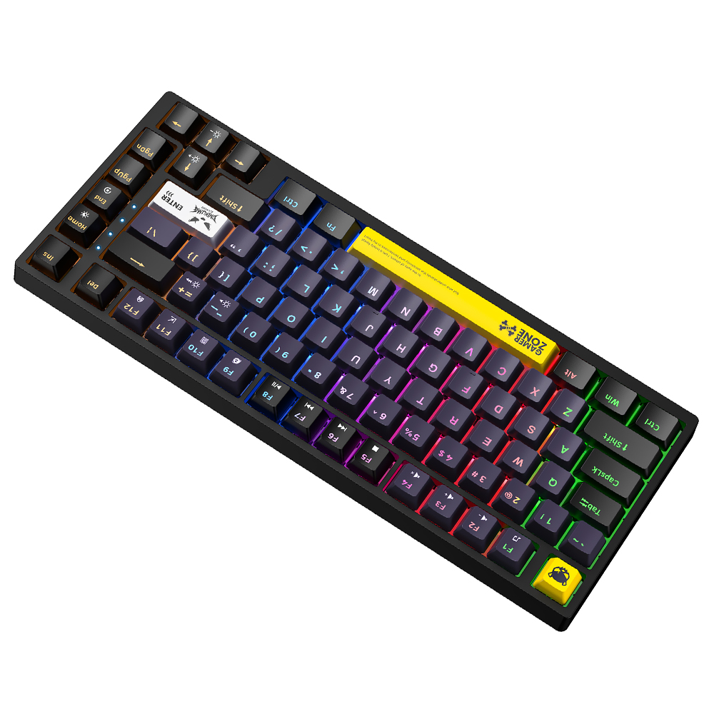 Teclado Gamer Mecânico Onikuma G58 USB / RGB / Tea / Inglês - Preto