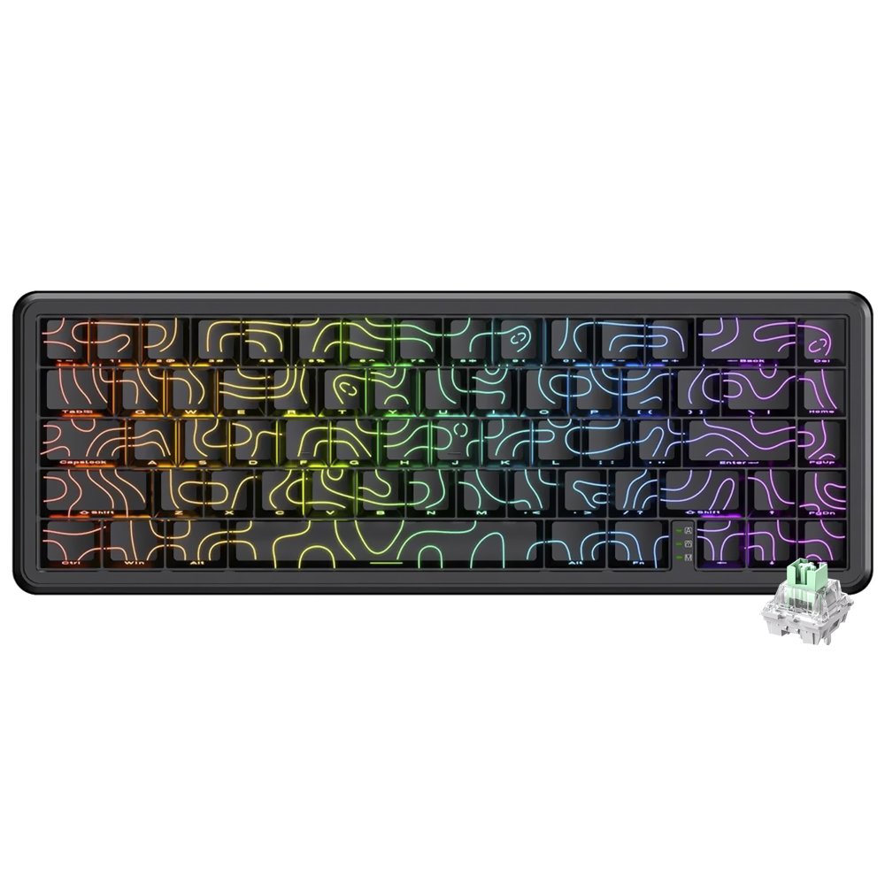 Teclado Gamer Mecânico Onikuma G67 USB / RGB / Inglês - Preto