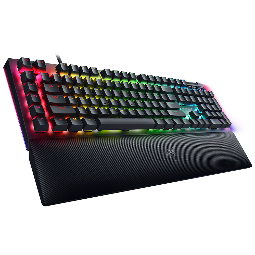 Teclado Gamer Mecânico Razer Blackwidow V4 USB / RGB / Green / Inglês - Preto (RZ03-04690200-R3U1)