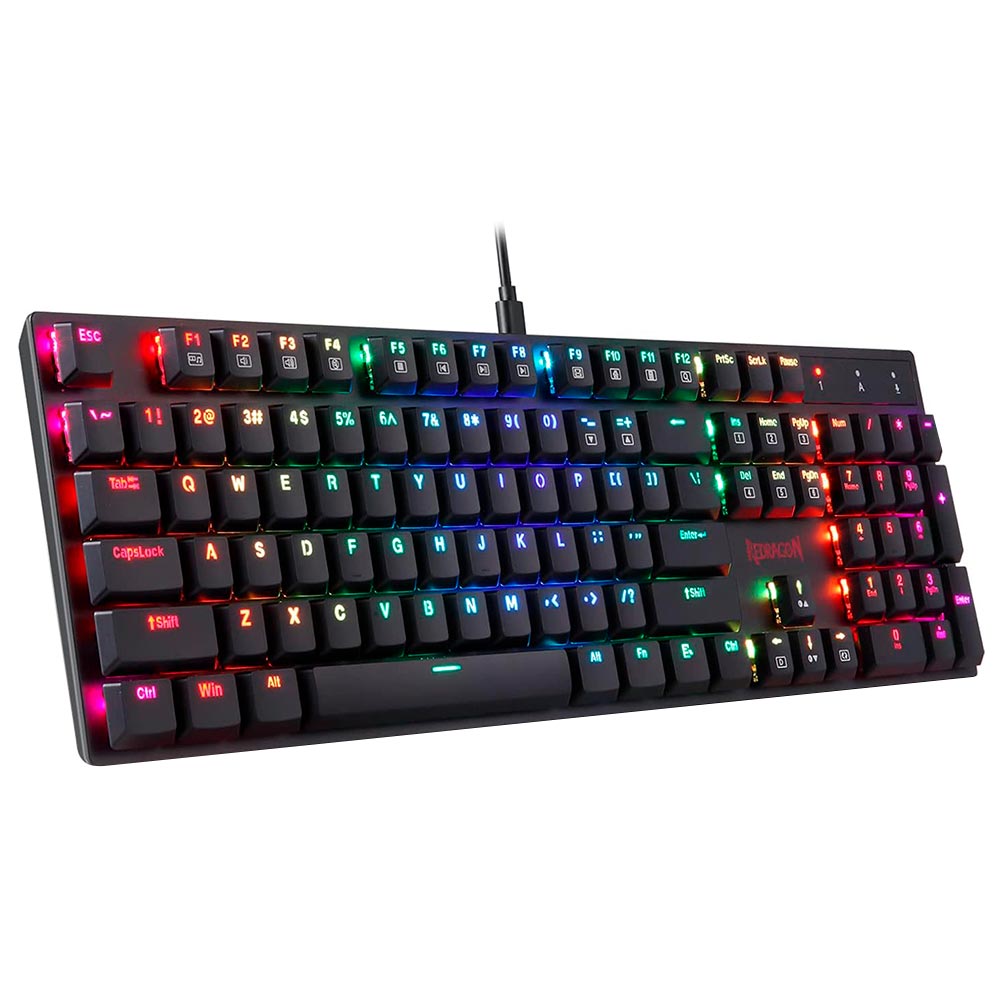 Teclado Gamer Mecânico Redragon K535-KB APAS USB / RGB / Blue / Inglês - Preto