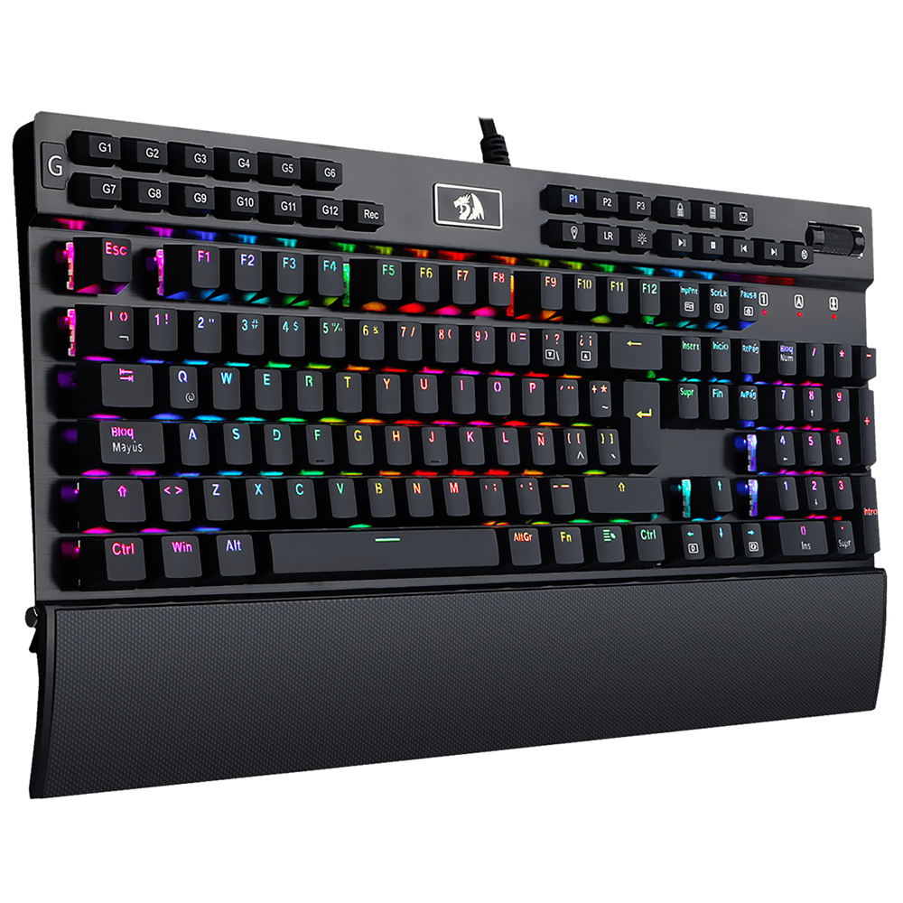 Teclado Gamer Mecânico Redragon K550RGB-1 Yama USB / RGB / Espanhol - Preto