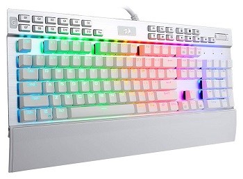 Teclado Gamer Mecânico Redragon K550W-1 Yama USB / RGB / Inglês - Branco