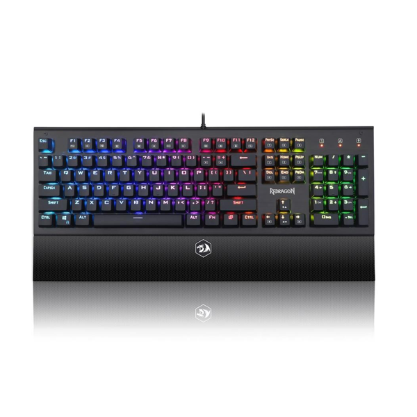 Teclado Gamer Mecânico Redragon K569RGB Aryaman USB / RGB / Brown / Inglês - Preto