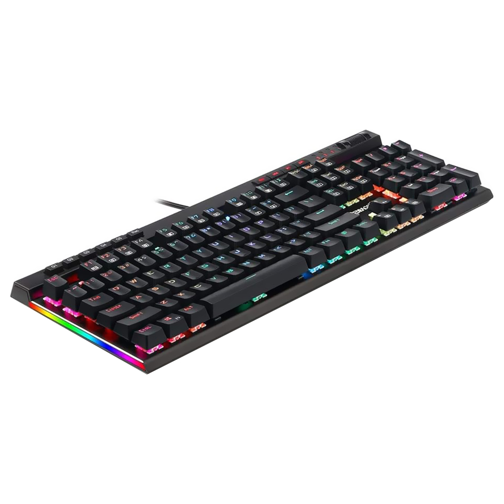 Teclado Gamer Mecânico Redragon K580RGB Vata USB / RGB / Blue / Inglês - Preto