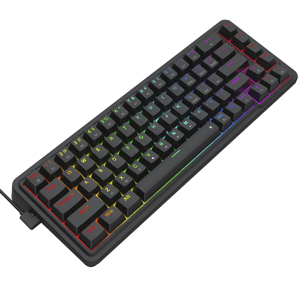 Teclado Gamer Mecânico Redragon K709-RGB Nova USB / RGB / Inglês - Preto